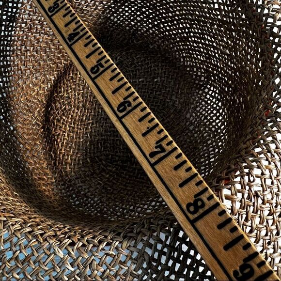 Women’s Wide Brimmed Straw Hat Loose Weave Summer Fun Beach - Picture 6 of 6